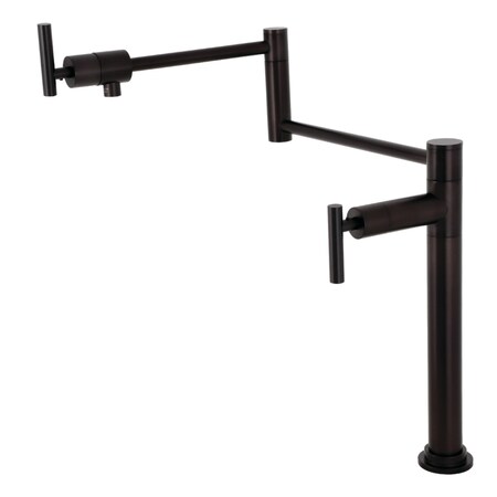 Kingston Brass Deck Mount Pot Filler, Oil Rubbed Bronze KS4705CML